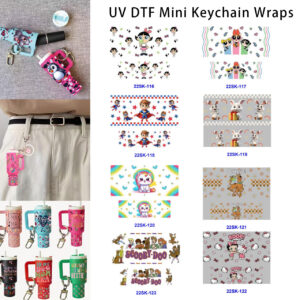 Wholesale 2/4/8pcs Cute Vibrant Cartoon Figure Mini Keychain Sticker OLY Exclusive