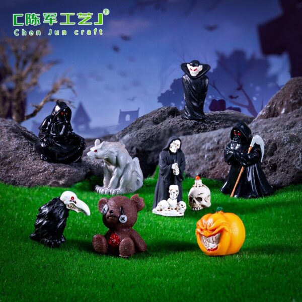 Wholesale Resin Halloween Vampire Grim Reaper Ornament Party Decoration Gift