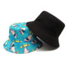 Wholesale Trendy Double Sided Shark Pattern Bucket Hat for Women Sun Protection