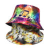 Wholesale Musical Note Pattern Yellow Fisherman Hat Sun Protection Outdoor Fashion Accessory