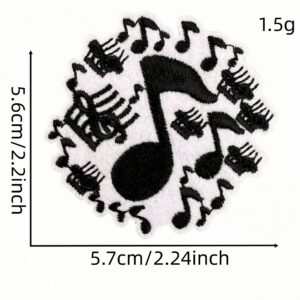 Musical note cloth sticker 3#