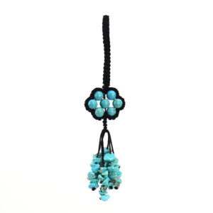 Black rope blue turquoise