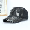 Wholesale Chic Ripped Denim Baseball Cap Breathable Adjustable Casual Outdoor Accessory