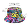 Wholesale Retro Cassette Tape Double Sided Bucket Hat for Outdoor Sun Protection