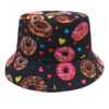 oly-e1c3cb88d845521d78391339198be58f Wholesale Double sided Donut Pattern Bucket Hat for Outdoor Sun Protection Unisex