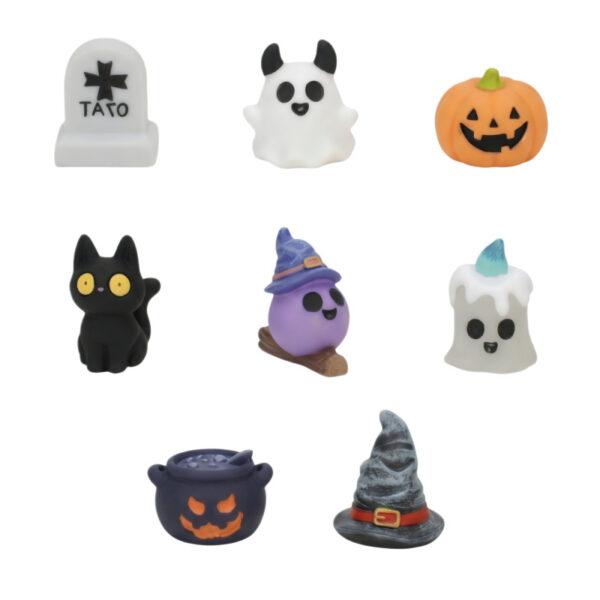 Wholesale Halloween Funny Pumpkin Resin Ghost Ornament Desktop Decor Party Favor Gift