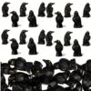 Wholesale Resin Crow Statue Black Tilted Head Halloween Party Decoration Ornament