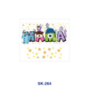 Wholesale 8pcs Colorful Hand Drawn Figure Holiday Sport Maternal Letter Decor Mini Cup Keychain Sticker OLY Exclusive