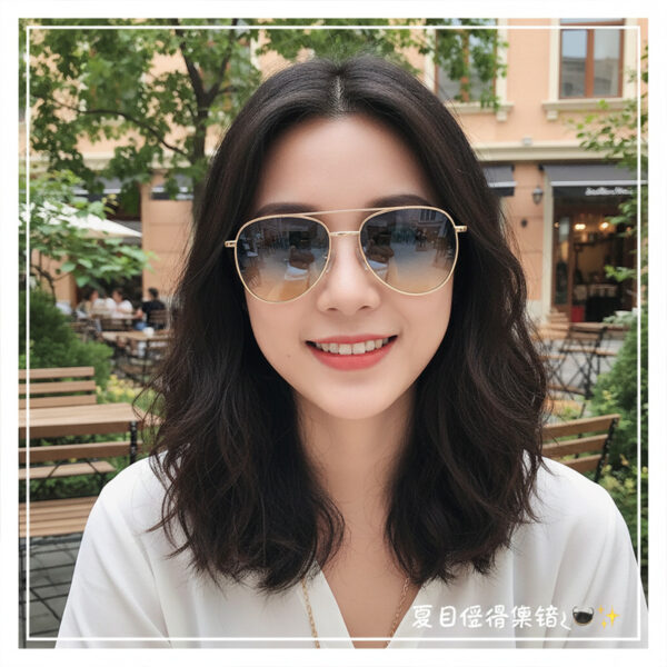 oly-e1ed6dea0b8a314f29c5767396169c37 Wholesale Gold Frame Double Beam Sunglasses Trendy Women's Fashion Accessory Gift