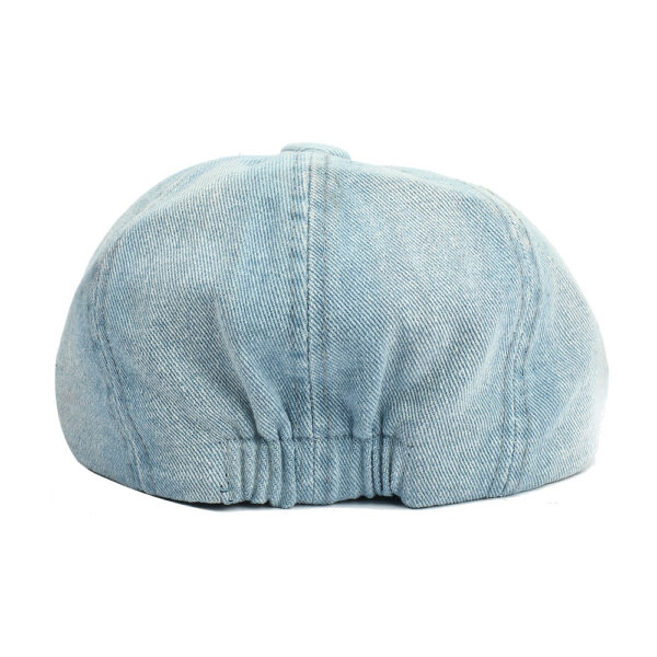 Wholesale Chic Octagonal Cap Black Sunscreen Hat Short Brim Dome Top Four Seasons Gift for Casual Wear