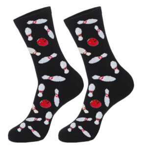 oly-e20b3e7eceb8e43cddbf0b899f80969a Wholesale Bowling and Billiard Pattern Mid Calf Cotton Socks Trendy Unisex Fashion Accessory Gift for Boutique Resale