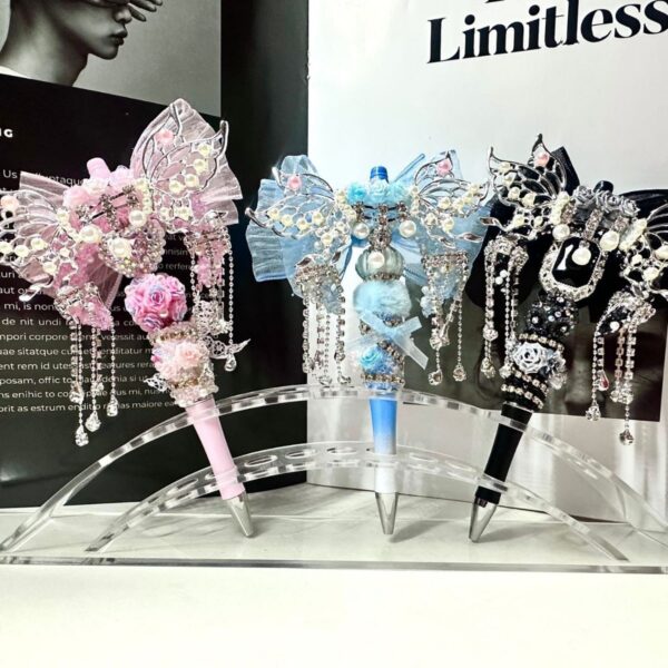 oly-e212ab5517ce1ab962c1ab15b14a78f4 Wholesale Moon Bead Design Pen with Phone Chain Decorative Accessory for Resale