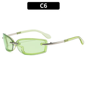 C6-silver frame green film