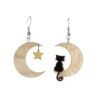 oly-e2310e300b2c39899b38a54200b9d387 Wholesale Acrylic Cat Earrings Moon Star Design Fashion Jewelry Accessory for Girls