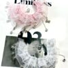 oly-e2316ad6d2d2937a19dea1e41f0c0762 Wholesale Bling Korean Butterfly Lace Tassel Moon Boat Car Hanging Accessory Pink Beads Boutique Resale