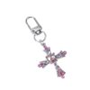 Wholesale Zinc Alloy Cross Heart Keychain Pendant Sweet Cool Style Decorative Bag Charm Car Key Accessory
