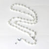 oly-e25bd589967a7a15d3fcc35e8ff65409 Wholesale Cross Pearl Necklace 8mm Gold Pearl Pendant Ball Chain Fashion Accessory for Boutique Resale