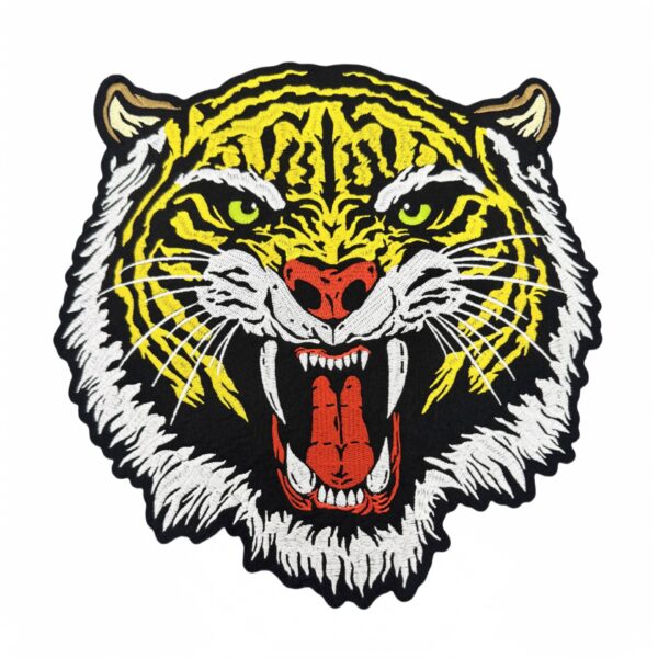 oly-e26a1ed964c0d4ee760401d6e90829e5 Wholesale Large Cartoon Tiger Embroidery Patch Decorative Iron-On Applique for Craft Supply