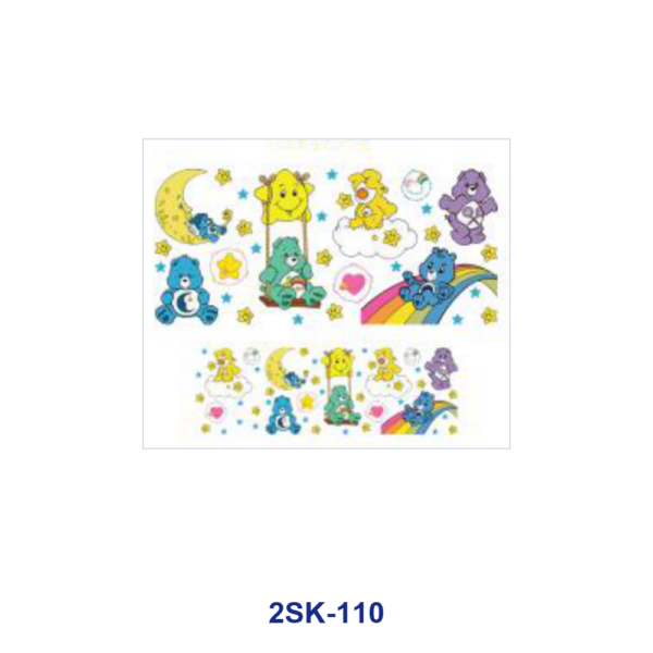 Wholesale 8pcs Cute Bear Mini Cup Keychain Sticker