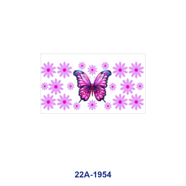 oly-e27cd2e1f24aabfa96ecf33d1f4acf66 Wholesale 5pcs Fresh Pastel Watercolor Butterfly Figure Flower Leaf Star Heart Mixed Decor Prints 16oz Cup UV DTF Wraps