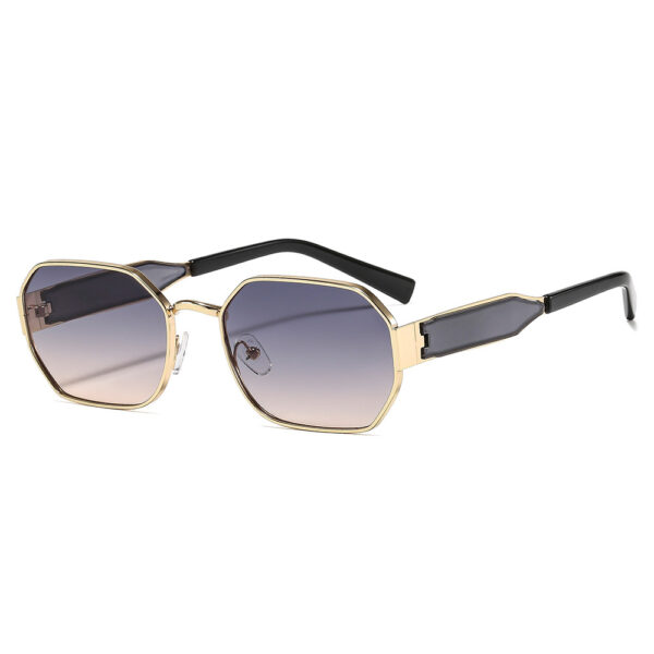 oly-e29caafa7be85d612ad3169b0842399f Wholesale Metal Polygon Sunglasses UV400 Unisex Sun Protection Casual Fashion Shades