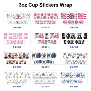 oly-e2b52b527412a6db63857d0f2fff6ea0 Wholesale 8pcs Nature Animal Inspirational Phrase Pattern 3oz Cup Stickers Wrap OLY Exclusive
