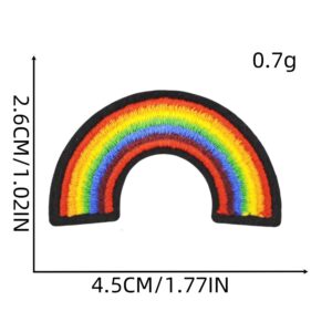 Rainbow cloth patch 2#