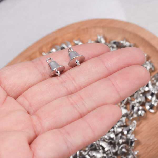 Wholesale Alloy Bell Pendant Charms Light Luxury Style DIY Accessory
