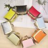Wholesale Mini Metal Clasp Jewelry Pouch Pu Lychee Pattern Women's Lock Buckle Jewelry Key Earphone Storage Bag Multifunctional Coin Purse