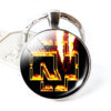 Wholesale Metal Geometric Print Keychain Fashion Accessory Resale