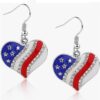 oly-e361aa45dbd3bcc82dbe8c113230af4d Wholesale American Flag Acrylic Earrings Heart Shape Star Print Festival Party Jewelry Accessory