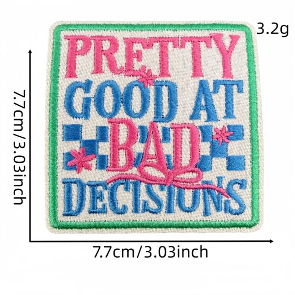 Wholesale Trendy Western Style Embroidered Patch Set with Checkerboard Flame Pattern for DIY Clothing Accessories