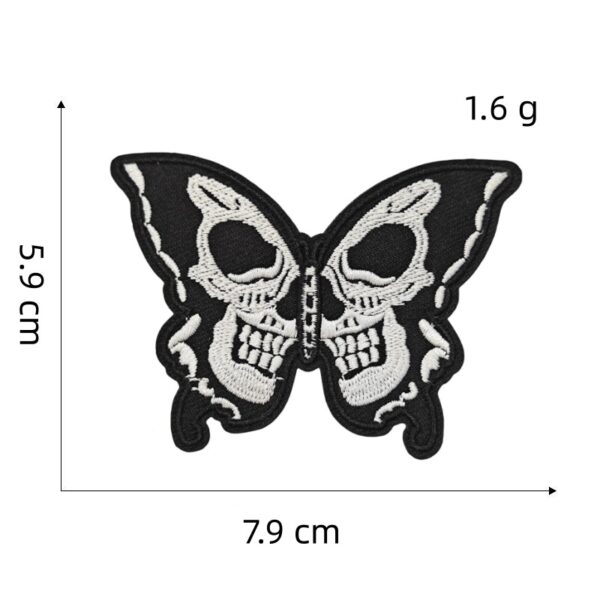 oly-e3853fbdb55393aded2e5938799b3981 Wholesale Trendy Skull Butterfly Embroidery Patch Fashion Accessory for Bags