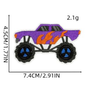 Cartoon car cloth stickers 12#