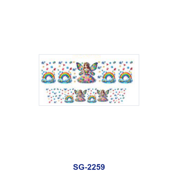 oly-e3c6e9d3e01581d4894218a9f9f4b1cf Wholesale 8pcs Mixed Horse Floral Cross Cartoon Print 3oz Cup Stickers Wrap