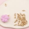 oly-e3d33067dfa8d992b77f91f3de47ee80 Wholesale Gold Electroplated Plastic Fat Cap Nails DIY Jewelry Making Accessories for Bracelets and Earrings