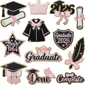 oly-e3e8fb1b4d7324d4642d944b30990c65 Wholesale Polyester Graduation Embroidery Patch Trendy Clothing Decoration for Students