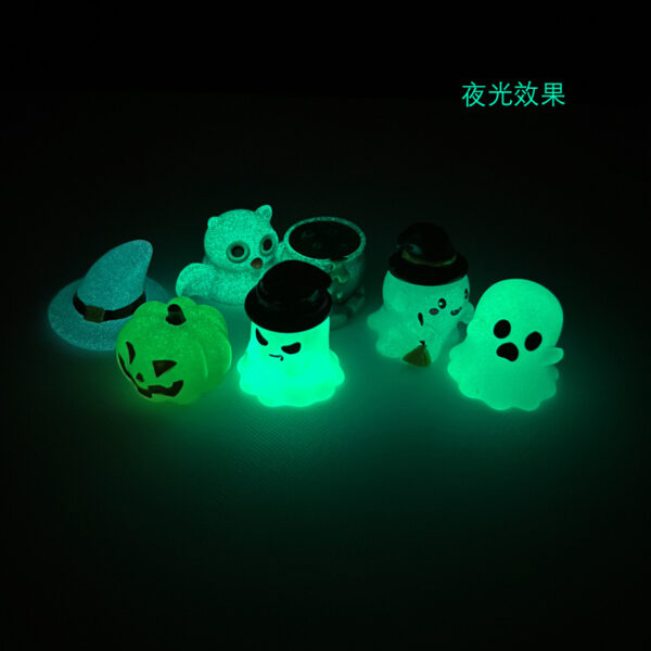 Wholesale Halloween Ghost Pumpkin Resin Figurine DIY Desktop Ornament Party Gift