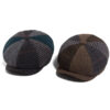 Wholesale British Vintage Wool Octagonal Cap Stylish Newsboy Beret Winter Khaki