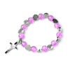 oly-e40b14b2d1c5859891e4178c211ff69b Wholesale Artificial Crystal Bead Bracelet Cross Rosary Design Fashion Accessory Boutique Resale