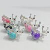oly-e438269fed3c02b68960b6185ca3d207 Wholesale Pink Alloy Snail Charm Bead DIY Craft Supply for Jewelry Making Keychain Phone Chain Decorative Accessory