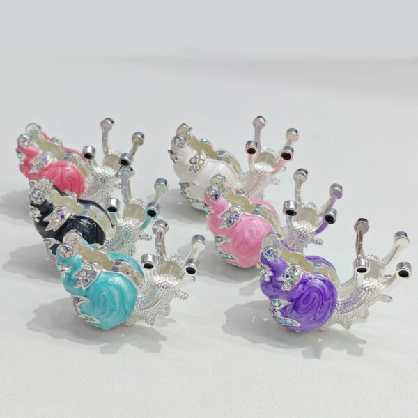 oly-e438269fed3c02b68960b6185ca3d207 Wholesale Pink Alloy Snail Charm Bead DIY Craft Supply for Jewelry Making Keychain Phone Chain Decorative Accessory