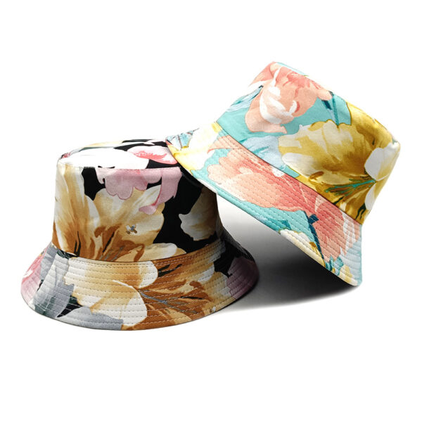 oly-e446f0d68b13b36eeed02a42d2861365 Wholesale Stylish Reversible Floral Bucket Hat for Women Sunscreen Foldable Travel Hat
