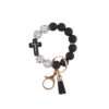 Wholesale Silicone Cross Keychain Bracelet Trendy Party Accessory for Resale