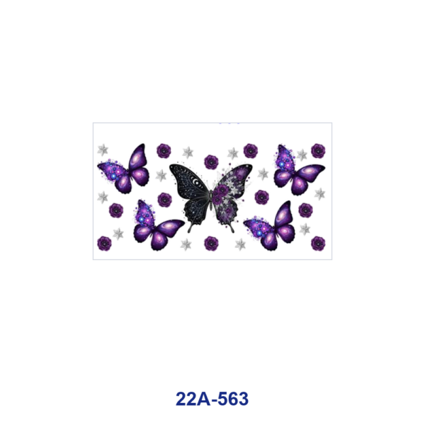 oly-e44b0020670dc47925902c76024ad102 Wholesale 5pcs Watercolor Multi Style Butterfly Floral Steampunk Peacock Feather Mixed Decor Prints 16oz Cup UV DTF Wraps
