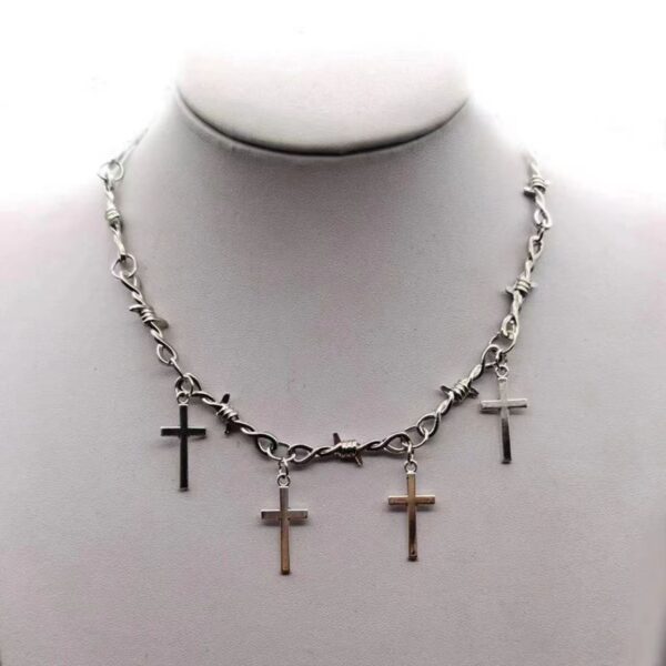 oly-e46991c4a2548ec3b18c2e9894f0e30a Wholesale Zinc Alloy Cross Pendant Necklace for Men and Women, Chic Layering Jewelry Accessory