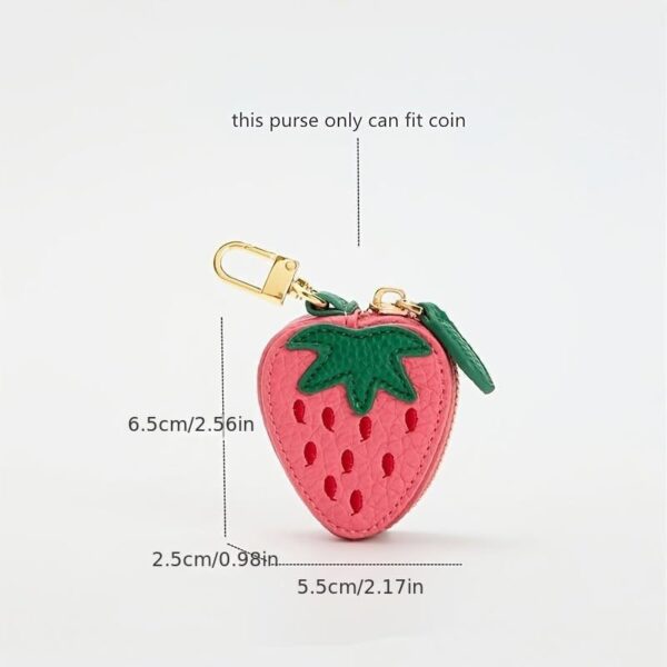 Wholesale Fruit Cartoon PU Leather Keychain Coin Purse - Decorative Bag Charm for Gift Boutique Resale