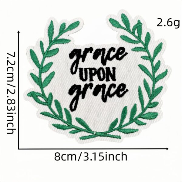 Wholesale Embroidered Iron-on Patches Cartoon English Inspirational Words for Adult Everyday Style
