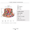 oly-e4828ecc4c8d8055459210616d445571 Wholesale Butterfly Print Reversible Fisherman Hat Women Sun Protection Double Sided Casual Chic Fashion Accessory