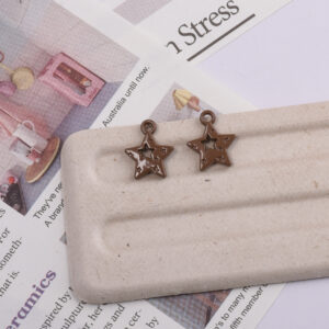 Hollow five-pointed star hanging-dark coffee